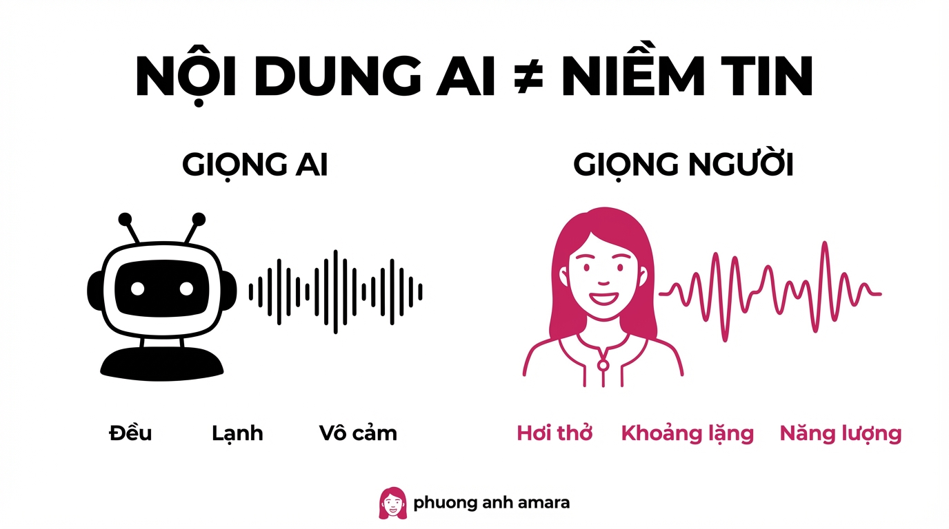 Đừng để AI nuốt chửng giọng nói của bạn: Nghệ thuật bán hàng bằng cảm xúc thực